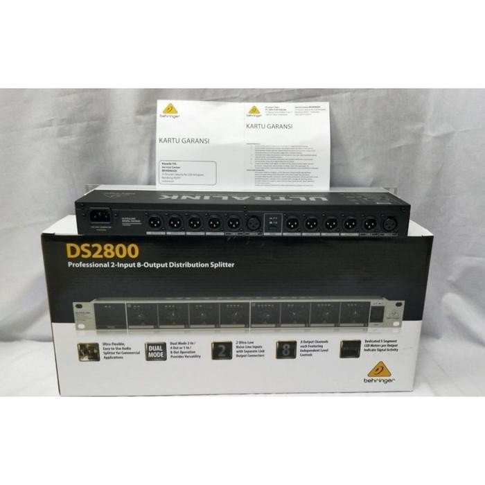 Limited Behringer Ds2800 Audio Spliter 2 Input 8 Output Splitter Audio Signal Terlariss 