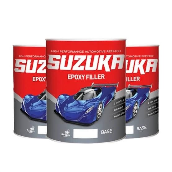 LncrMrt- Suzuka Epoxy Filler Putih Hitam & Abu-Abu 1Kg - Cat Renovasi Otomotif Berkualitas