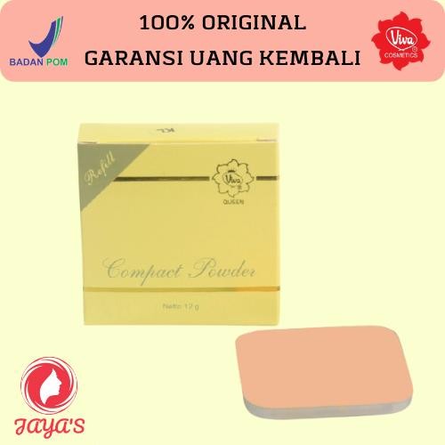 StokBANYAK- Viva Queen Compact Powder Bedak Padat Refill Original Bpom