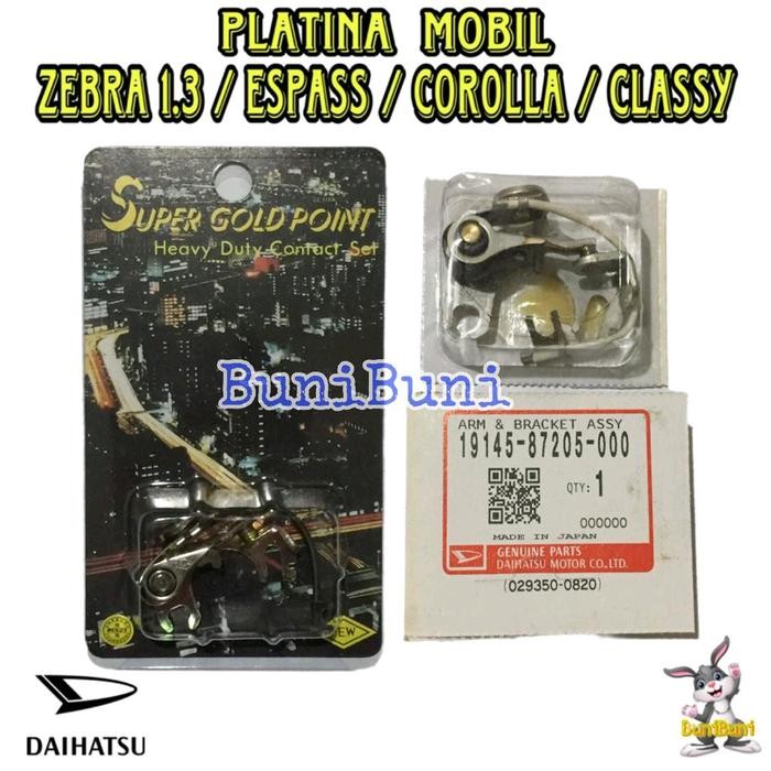 Jual Platina Mobil Daihatsu Zebra 1.3 S89 / Espass / Classy / Corolla Twincam Original Kode 092