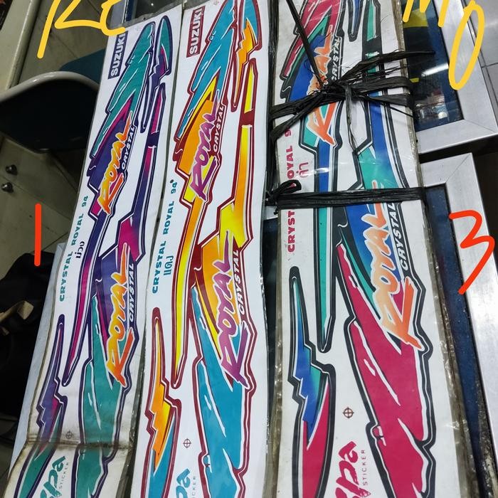 Sale Striping Stiker Suzuki Royal Crystal Tornado Stripping Sticker Motor Thailand Original