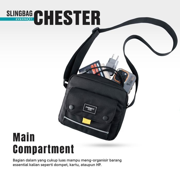 aayk- Evernext - Tas Selempang Pria Sling Bag Pria Tas Slempang Mini Cowok Tas Selempang