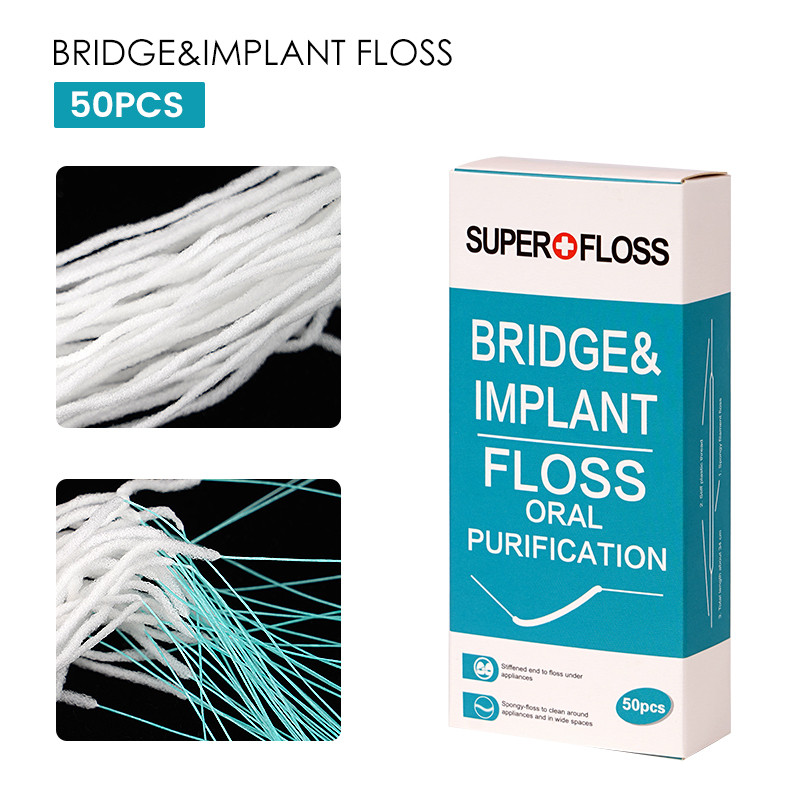 2 Box Dental Floss Threaders Tooth Floss Holders Between Orthodontic Braces Bridge Traction Dental