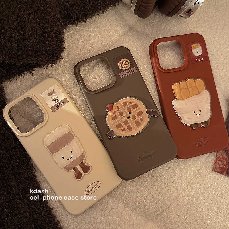 Cute Kentang Goreng Kopi Case Realme Note 70 60 60X C71 C75X C65 C63 C30 C30S C51 C51S Note 50 C53 C