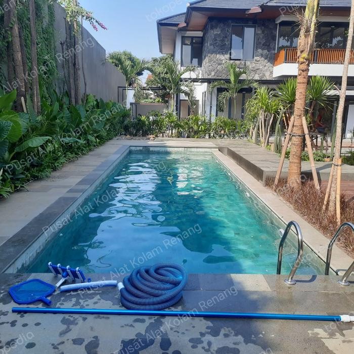 paket alat vacuum cleaner set kolam renang