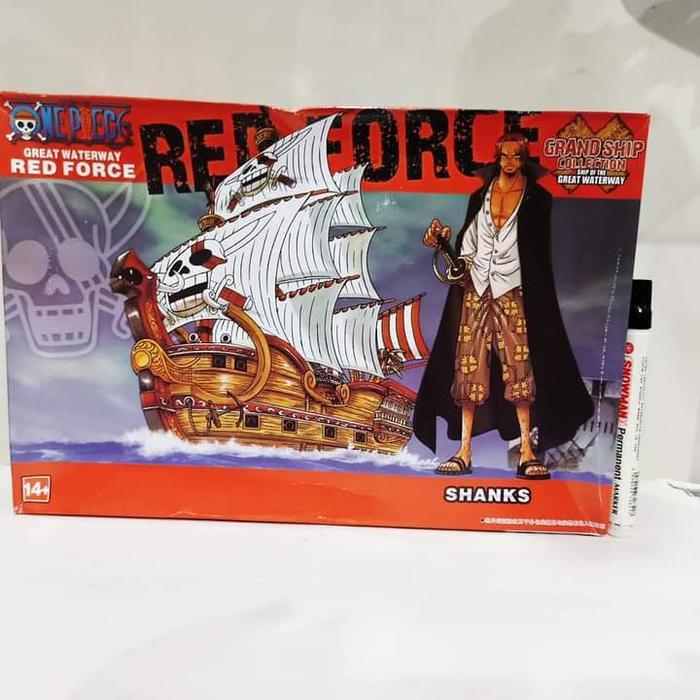 HOT SALE MAINAN MOKIT MODEL KIT RED FORCE SHIP ONE PIECE SHANKS RECAST BAHAN PV TERMURAH