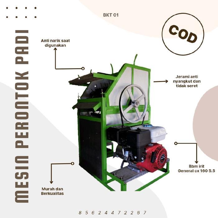 Mesin memanen padi / mesin herek padi / mesin perontok padi minimalis & portable merek fangil tipe B