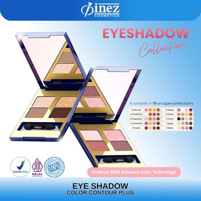 Promo Inez Eye Shadow Collection Eyeshadow Palette Matte Compact Dengan Uv Protection & Shimmery