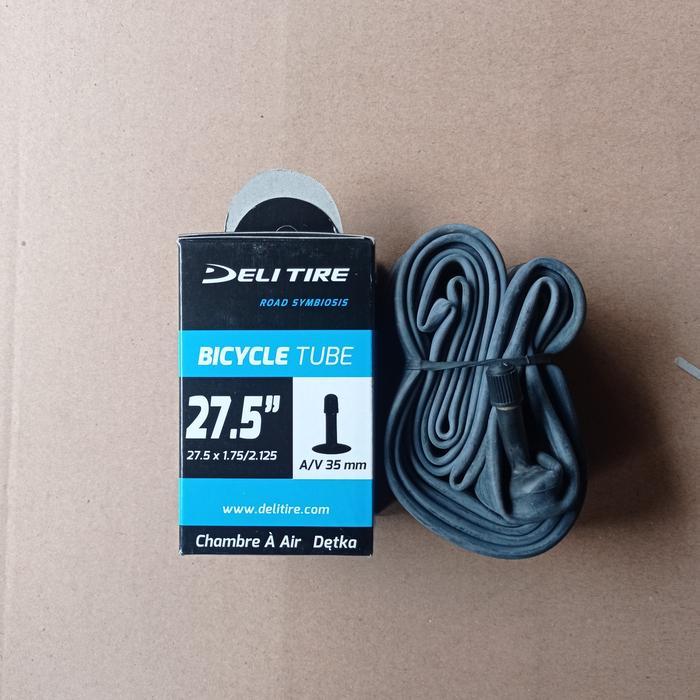 Ban Dalam Sepeda 27.5 X 1.75 1.95 2.10 2.125 27.5X1.75 Deli Tire Swallow Schrader Av 35 Mm Pentil