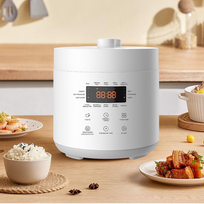 LAHOME Smart Electirc Pressure Cooker 2.5L Panci Presto Listrik Multifungsi Low Watt Slow Cookers