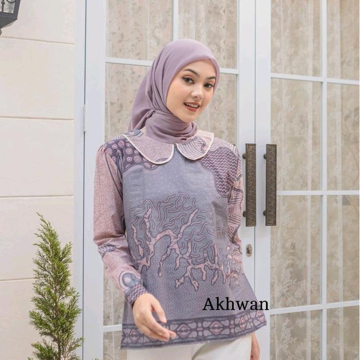 BLOUSE BATIK | BLOUSE WANITA | BLUS BATIK | ATASAN BATIK | ATASAN BATIK WANITA | BATIK WANITA LENGAN