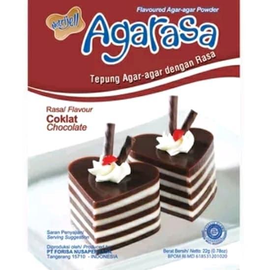 NUTRIJELL AGARASA COKLAT 22gr. AGAR PUDING TEXTUR LEMBUT KENYAL
