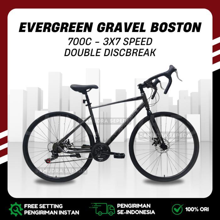 Sepeda Balap RoadBike ODESSY 700C 1010S / 1011 // EVERGREEN GRAVEL JAZZ // EVERGREEN GRAVEL BOSTON