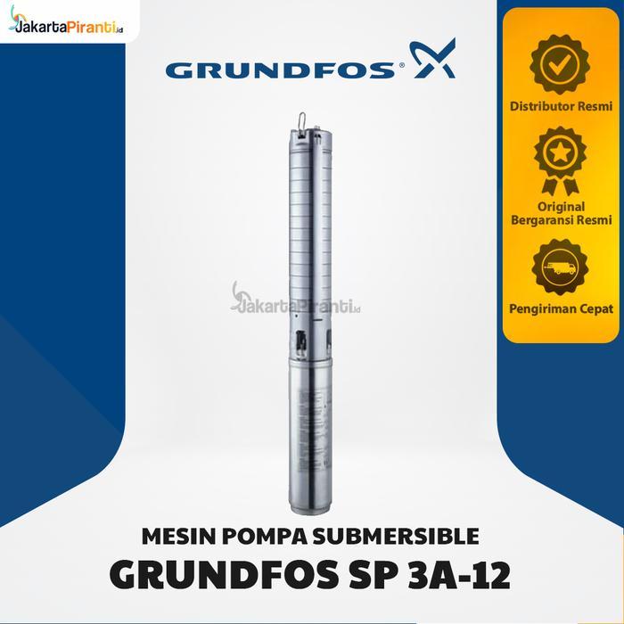 GRUNDFOS SP 3A-12 Mesin Pompa Air Listrik Celup Dalam Satelit Sibel Submersible Groundwater Deep Wel