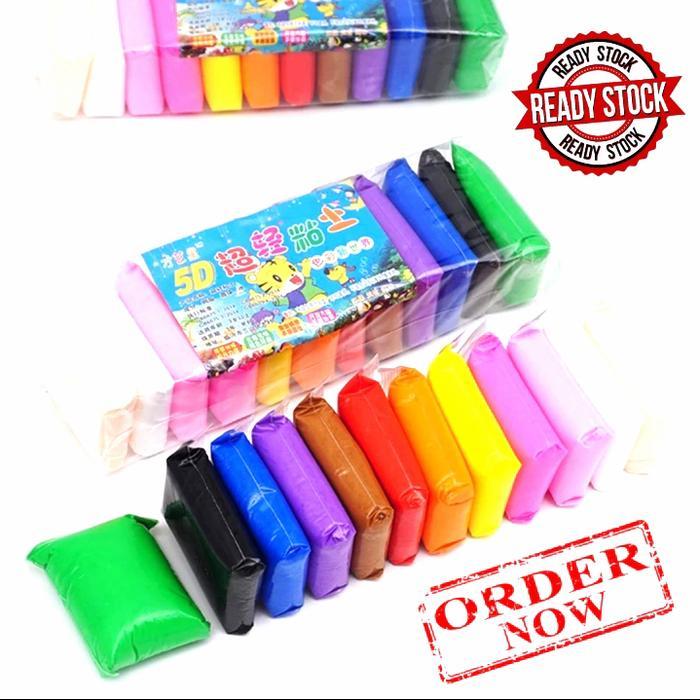 NEW MAINAN ANAK SLIME KLEY ISI 12PCS