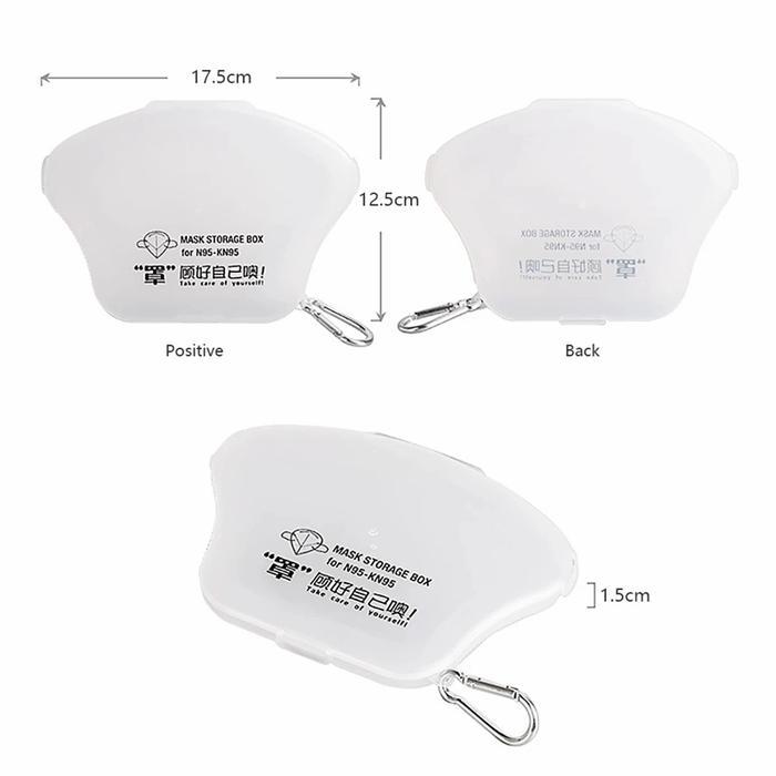 READY MASK STORAGE BOX/TEMPAT MASKER/MASK CASE UNTUK N95/KN95
