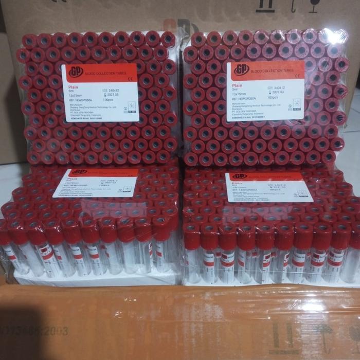 TABUNG PLAIN 10 ML GP VACUTAINER 10 ML TUBE