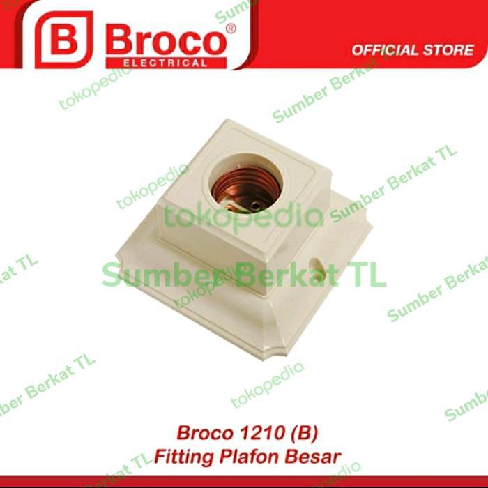 NEW Broco Fitting Lampu Plafon Broco 1210 Putih Snow White SNI ISO 9001 Kualitas Tinggi Art 1210