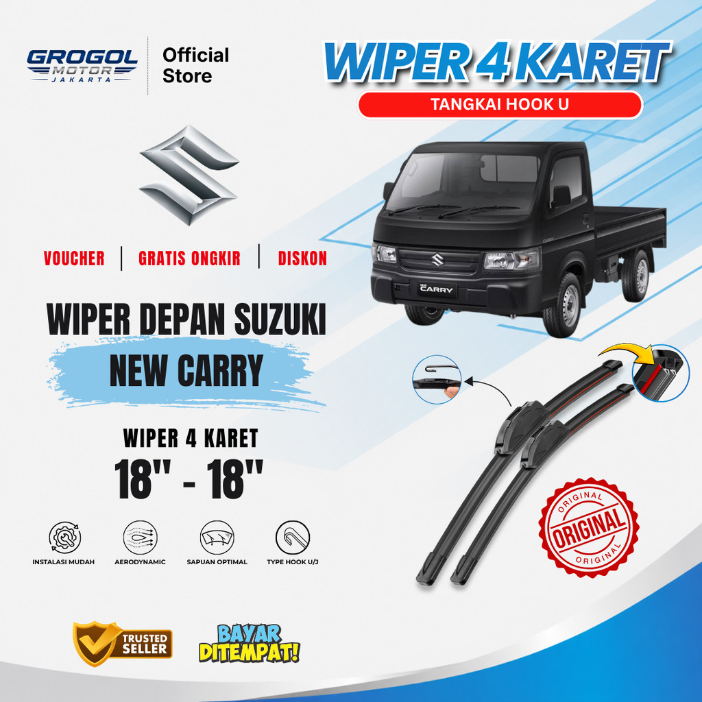 Wiper Suzuki New Carry Quad Kaca Depan Mobil