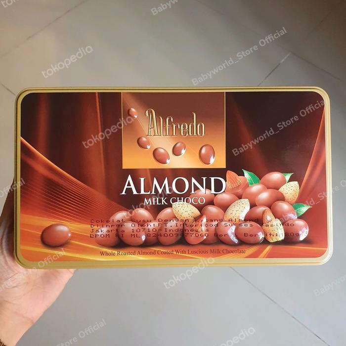 Alfredo coklat IMPORT MILK / HAZELNUT / ALMOND / RAISIN 180gr