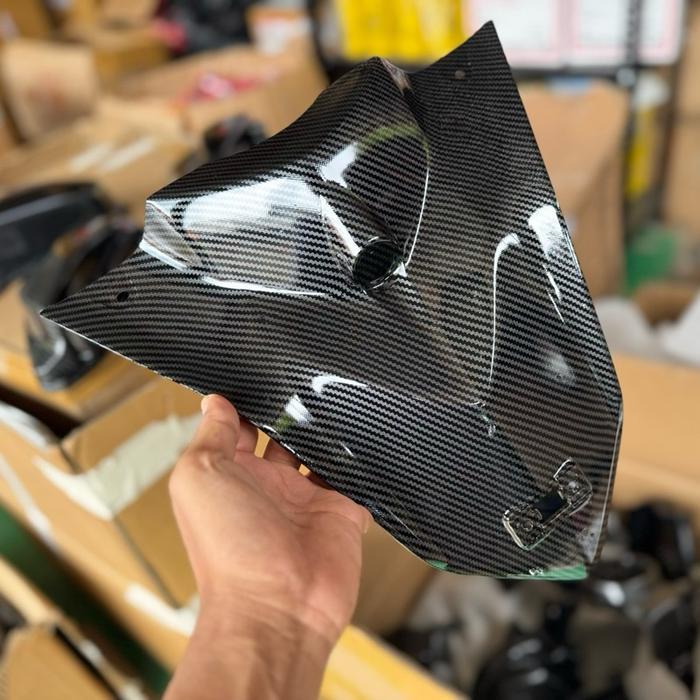 NEW DASI AEORX NEW CARBON GLOSY / dasi aerox connected carbon celup Black Motor Motorcycle
