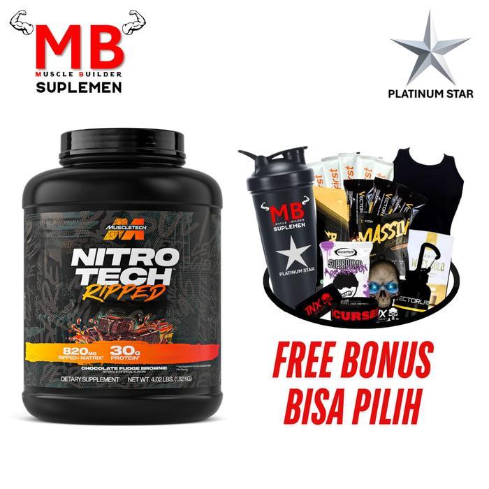 Nitrotech Ripped Muscletech 4 lbs Nitro tech Whey Protein