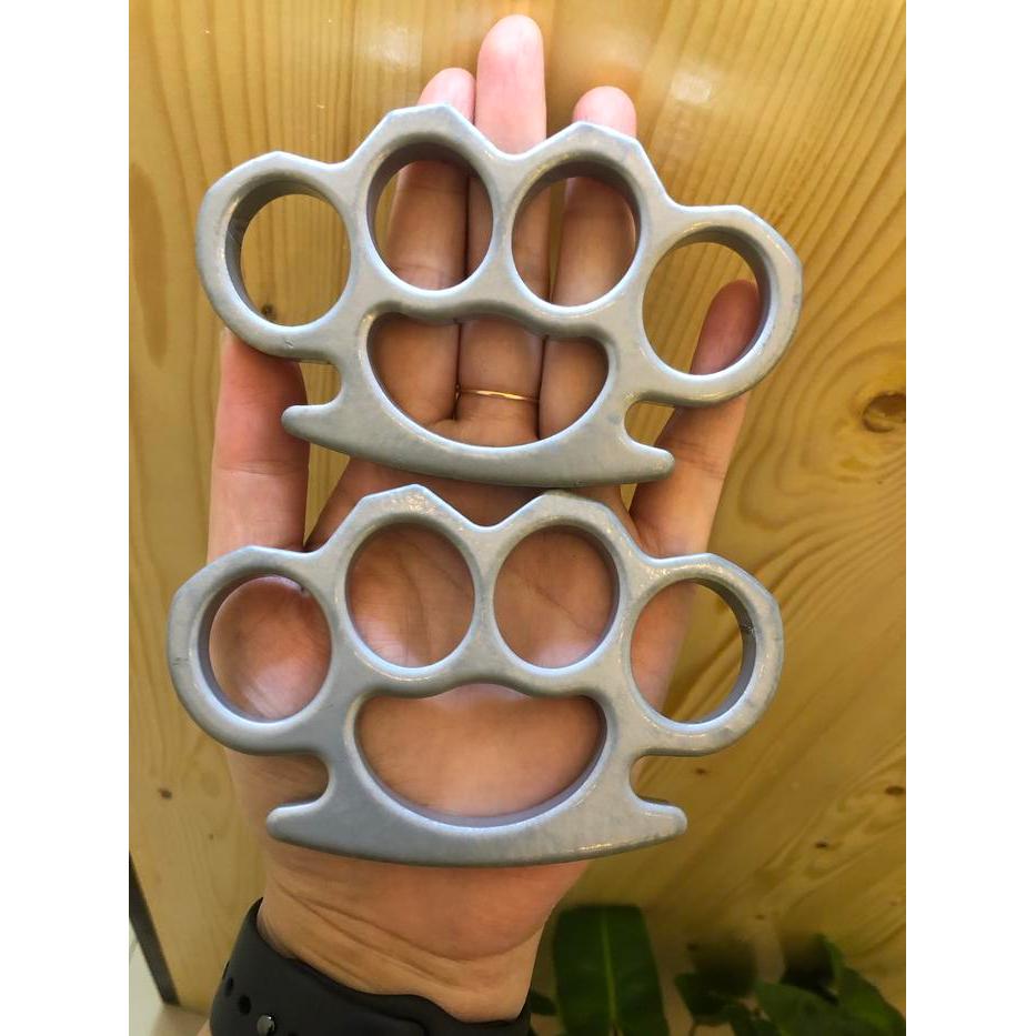 Knuckle Barnekel Krekling Tebal Sepasang Silver Terlaris