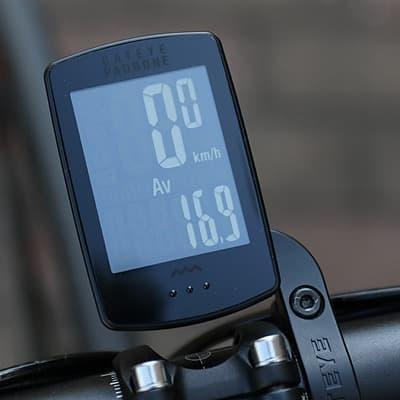 Cateye Cyclo Computer Sepeda Padrone Stealth Edition Plus Bracket