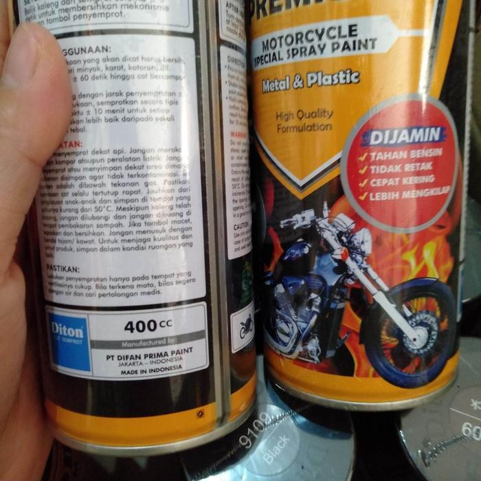 NEW Pilok Pilox Cat Diton Premium Silver Metallic 9180 Tahan Bensin 400cc silper metalik silver