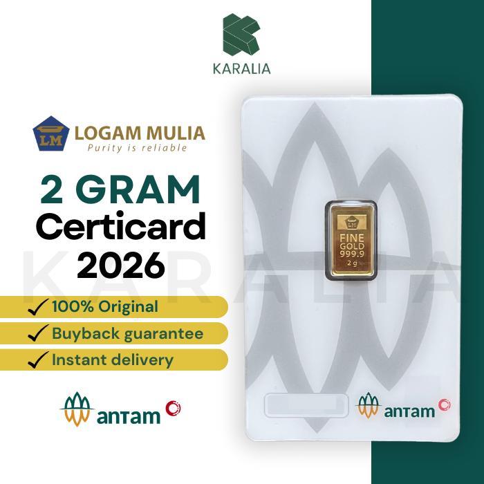 EMAS ANTAM 2 GRAM LM LOGAM MULIA ANTAM 2 GRAM SERTIFIKAT TERBARU