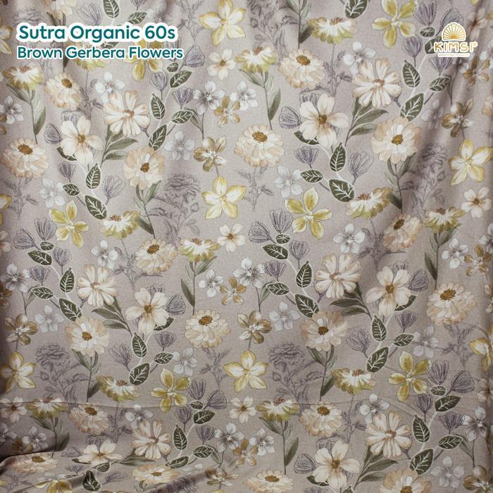Kain Meteran Sutra Organic 60s Serat Bamboo / Kain sutera silk organik / kain piyama kain sprei /