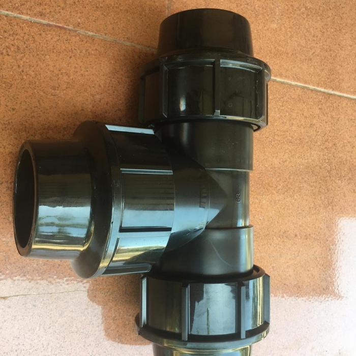 Fitting Pipa Hdpe Tee 2 1/2" Atau Aksesoris Pipa Hdpe Tee 2 1/2"