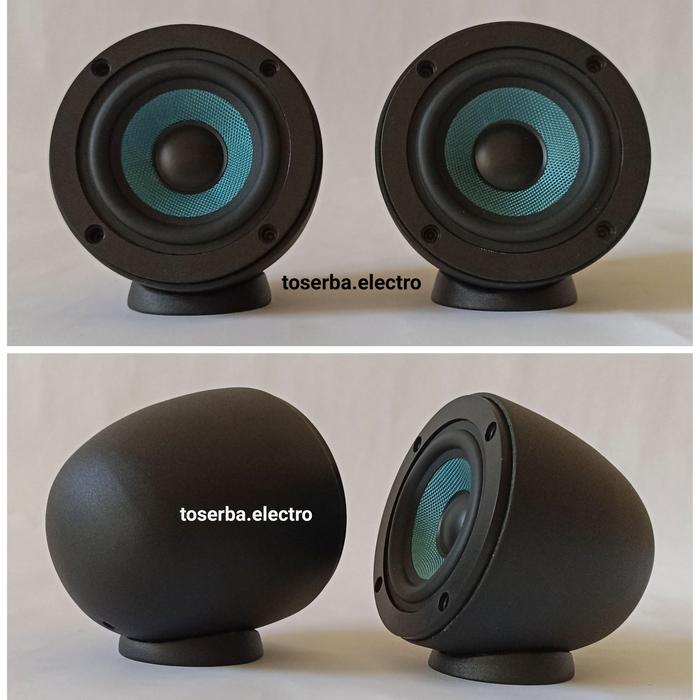 Speaker Midrange 3in Tensfox plus Housing dudukan Midrange 3 inch plus Baut audio mobil