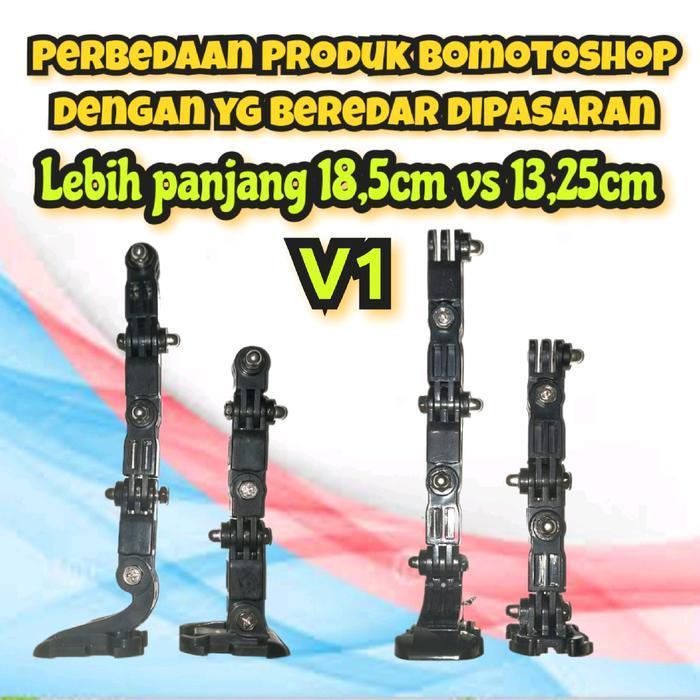 TERLARISS BOMOTOSHOP MOUNTING HELM ACTION CAMERA V1 CURVED MOUNT UNTUK GOPRO YI KAMERA VLOG