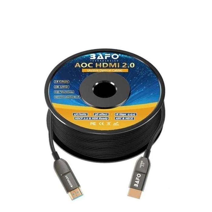 Kabel HDMI BAFO 30 Meter Fiber Optik Bafo HDMI 30M V2.0 4K 3D