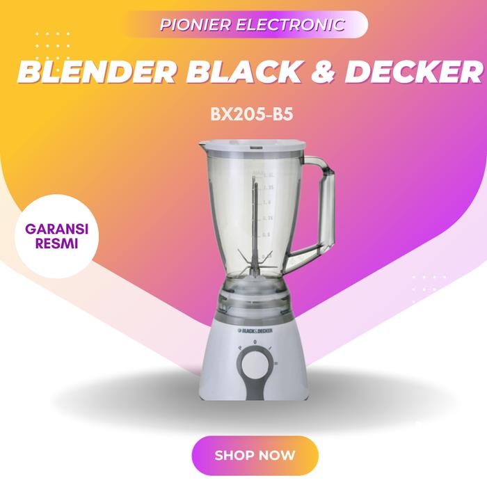 Blender Black & Decker Bx205-B5 Garansi Resmi