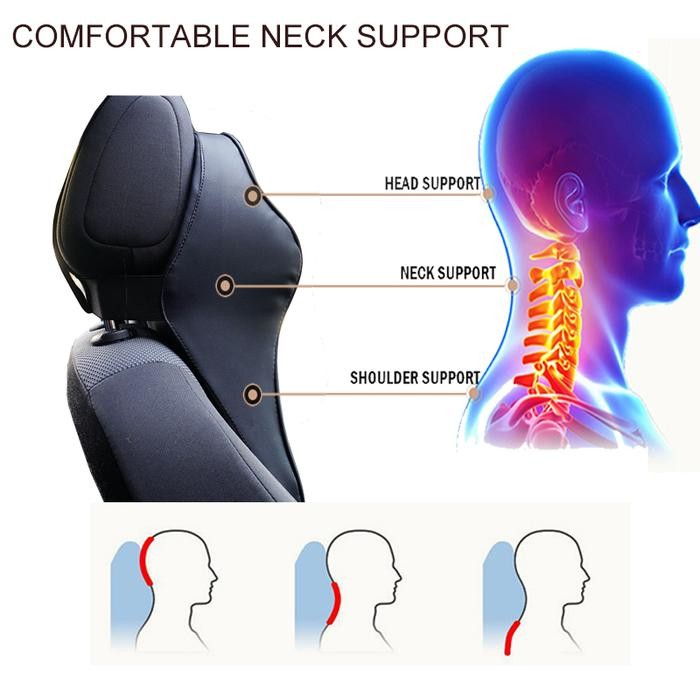 Bisa E-Faktur Bantal Leher Mobil Bantal Sandaran Punggung Mobil Headrest Ergonomis