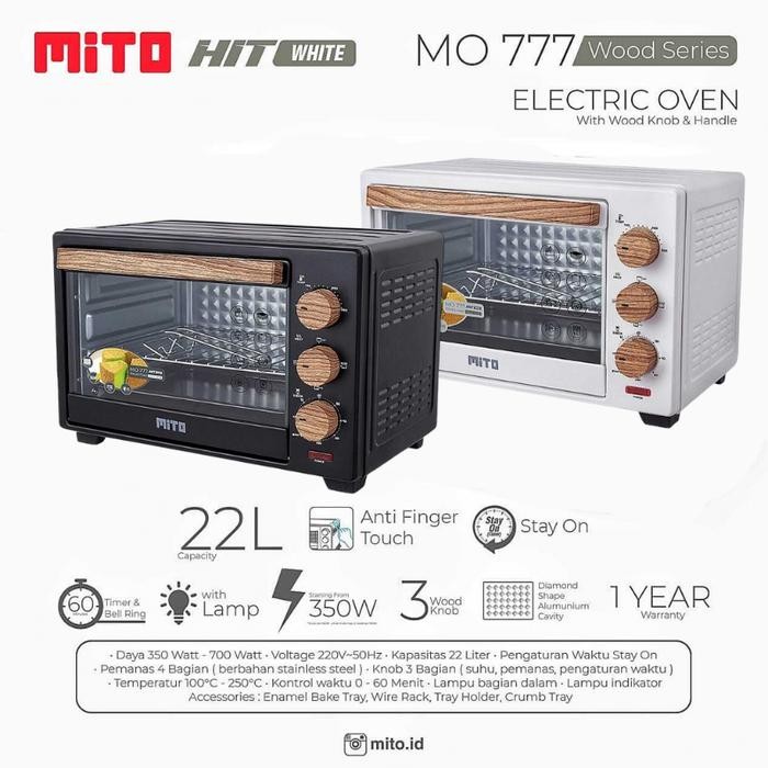 Mitochiba Oven Hit 777 Kapasitas 22 Liter 22L Panggangan Kue Listrik
