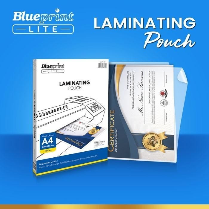 

Blueprint Lite Plastik Laminating Pouch Film A4 85 Mikron
