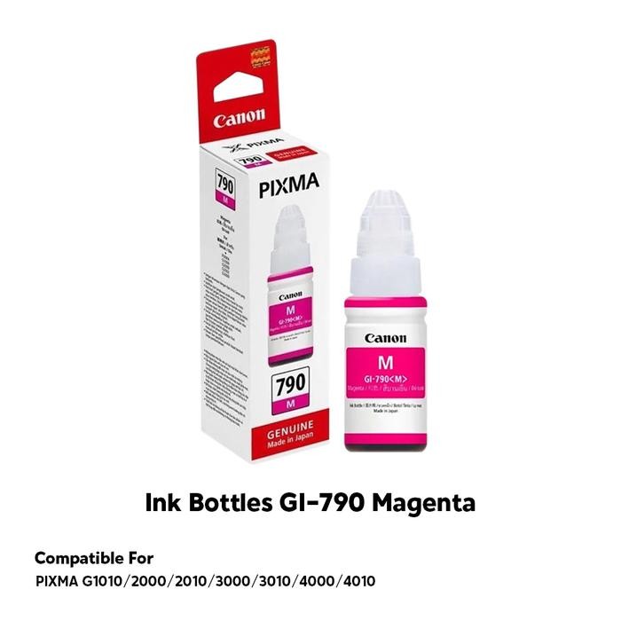 

Melayani Faktur Pajak! Canon Tinta Printer Gi 790 Magenta Colour Warna Original Cartridge