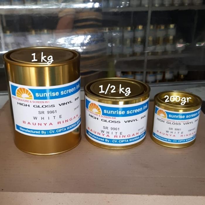 

Sunrise Tinta Pvc/ Kertas High Gloss White (Sr 9961)