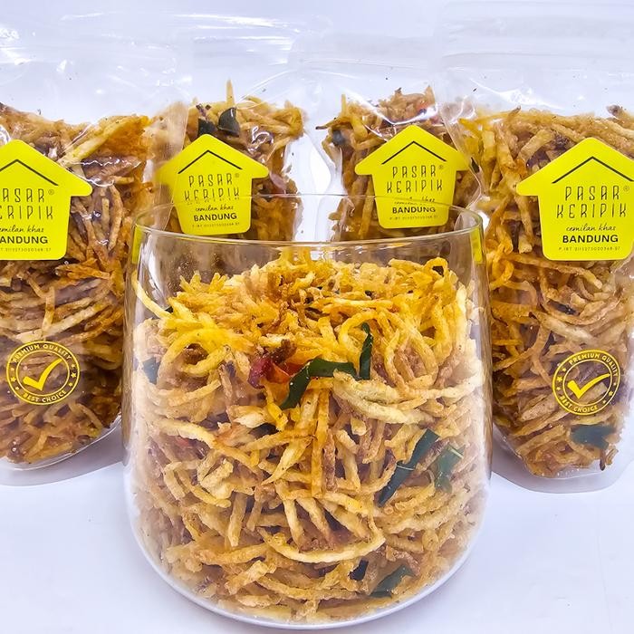 

Pilihan- Kentang Mustofa Pasar Keripik Asin Gurih Daun Jeruk Size Kecil
