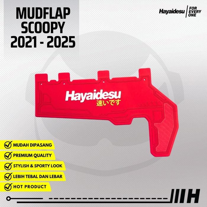 Hayaidesu Mud Flap Penahan Lumpur New Scoopy (2021 - 2025)