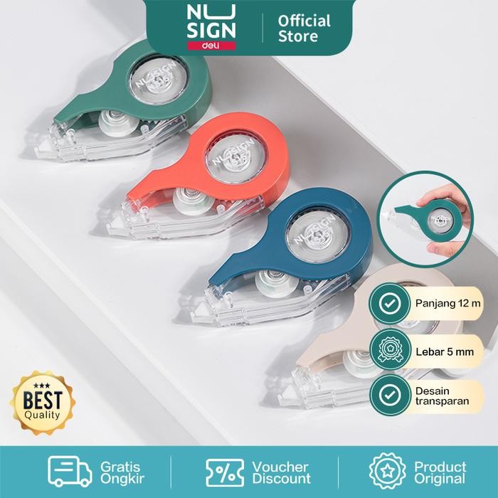 

Nusign Correction Tape / Tipex Kertas Warna Pastel NS157