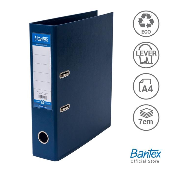 

Bantex Lever Arch File Ordner Plastic A4 7cm Blue #1450 01