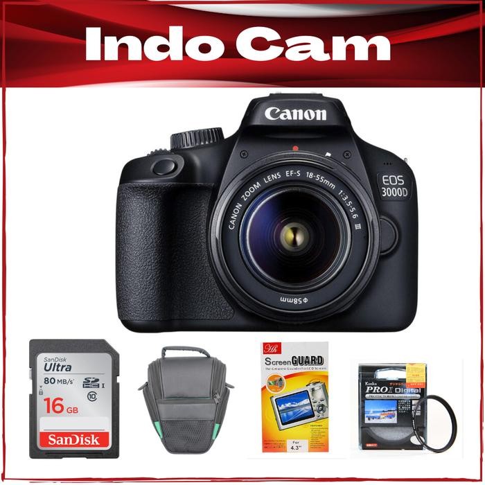 CANON EOS 3000D KIT 18-55MM / CAMERA CANON 3000D KIT Shopeseler