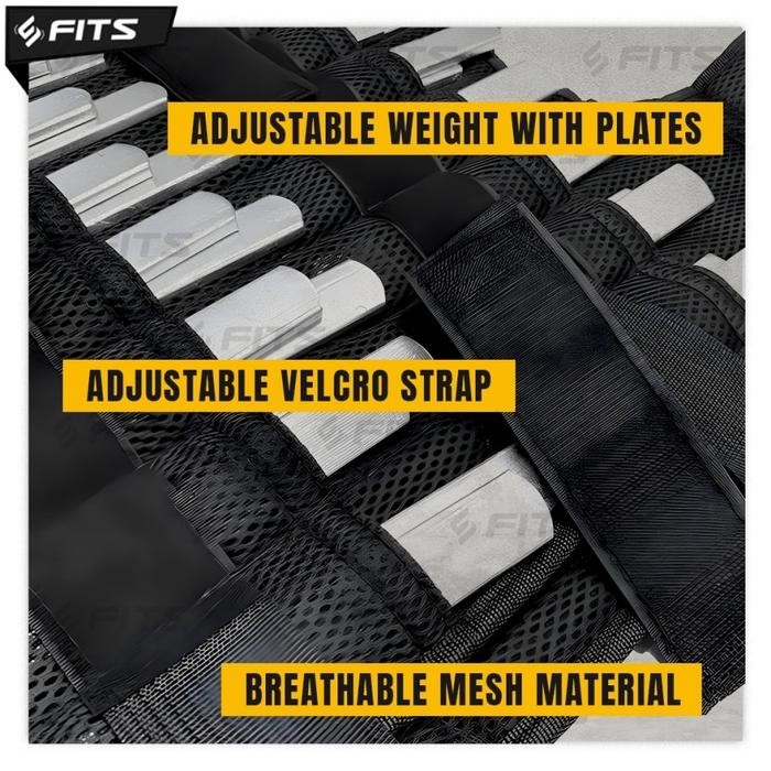 SFIDN FITS ADJUSTABLE WEIGHTED VEST 15KG WRIST & ANKLE WEIGHT
