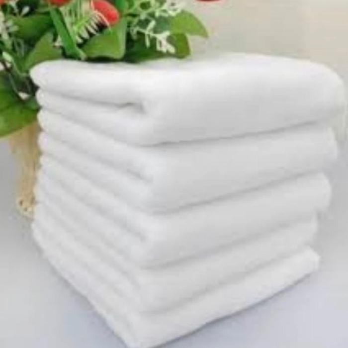 Handuk Putih, Cotton 100% 70x140 Putih