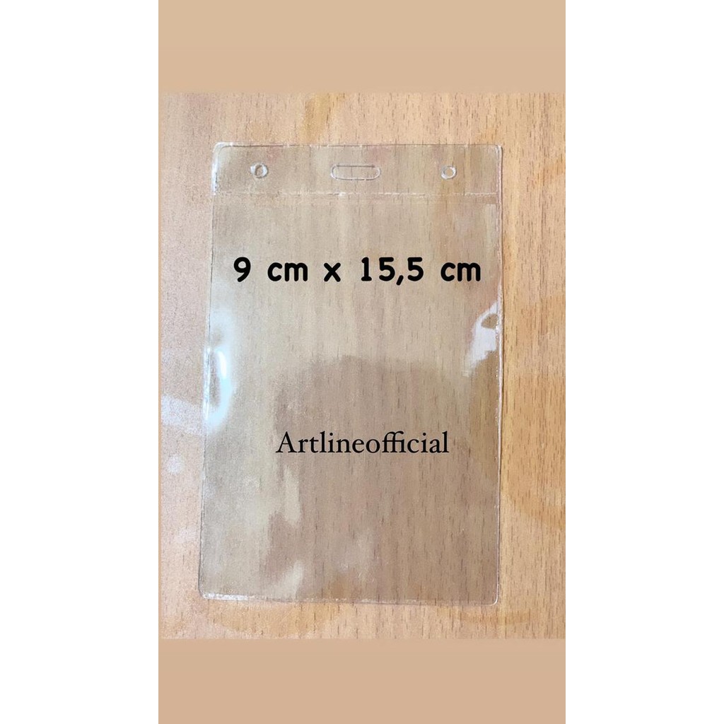 

SALE Kantong Plastik Mika Cover Nametag Panitia / ID CARD Uk. 9 x 15,5 cm
