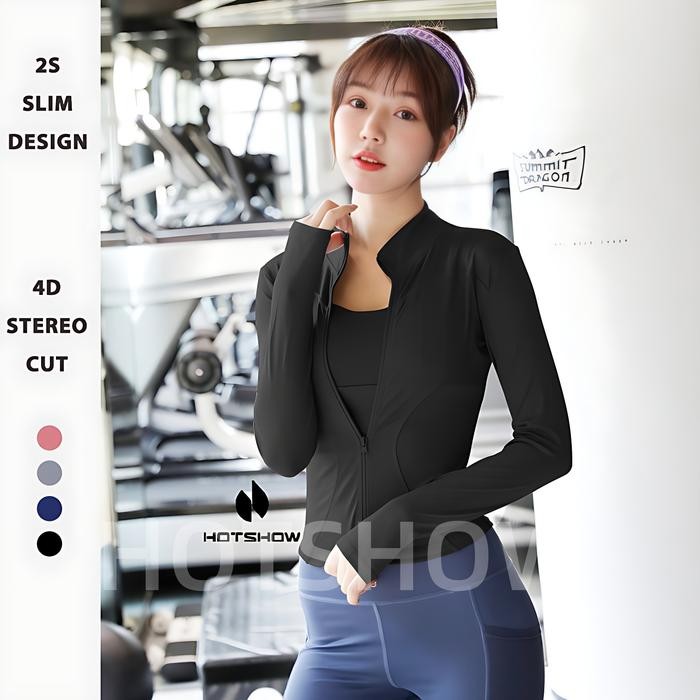 Waldos Sport - WomenS Quick-Dry Long Sleeve Sports Jacket Yoga, Fitness, Gym, Running, Zumba Jacket